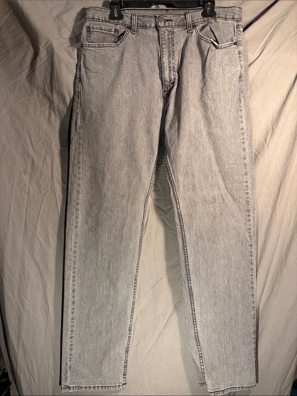 Levi's Men's Light Gray Slim Straight Jeans 36 x 34